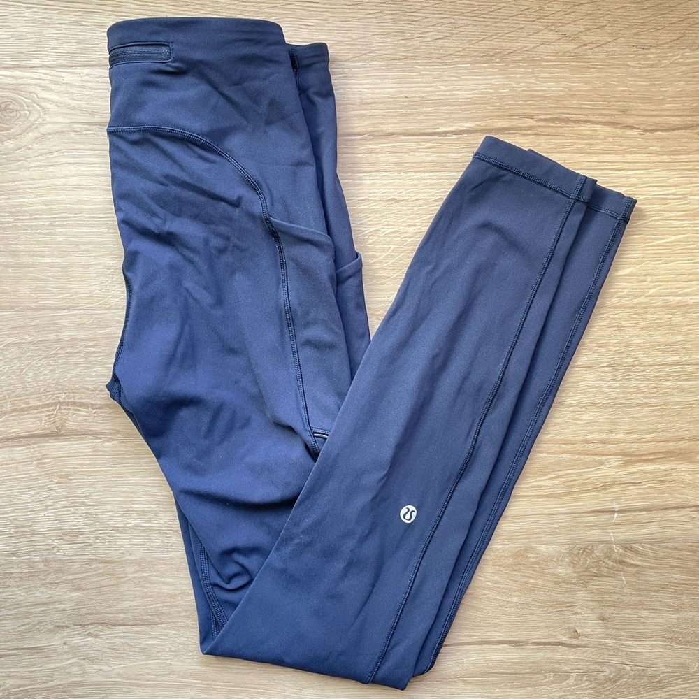 Lululemon Speed Up Tights Navy Blue Size 4